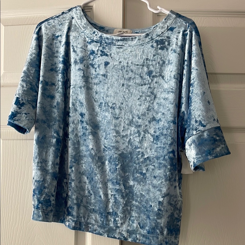 Blue Tie-Dye Women's Top